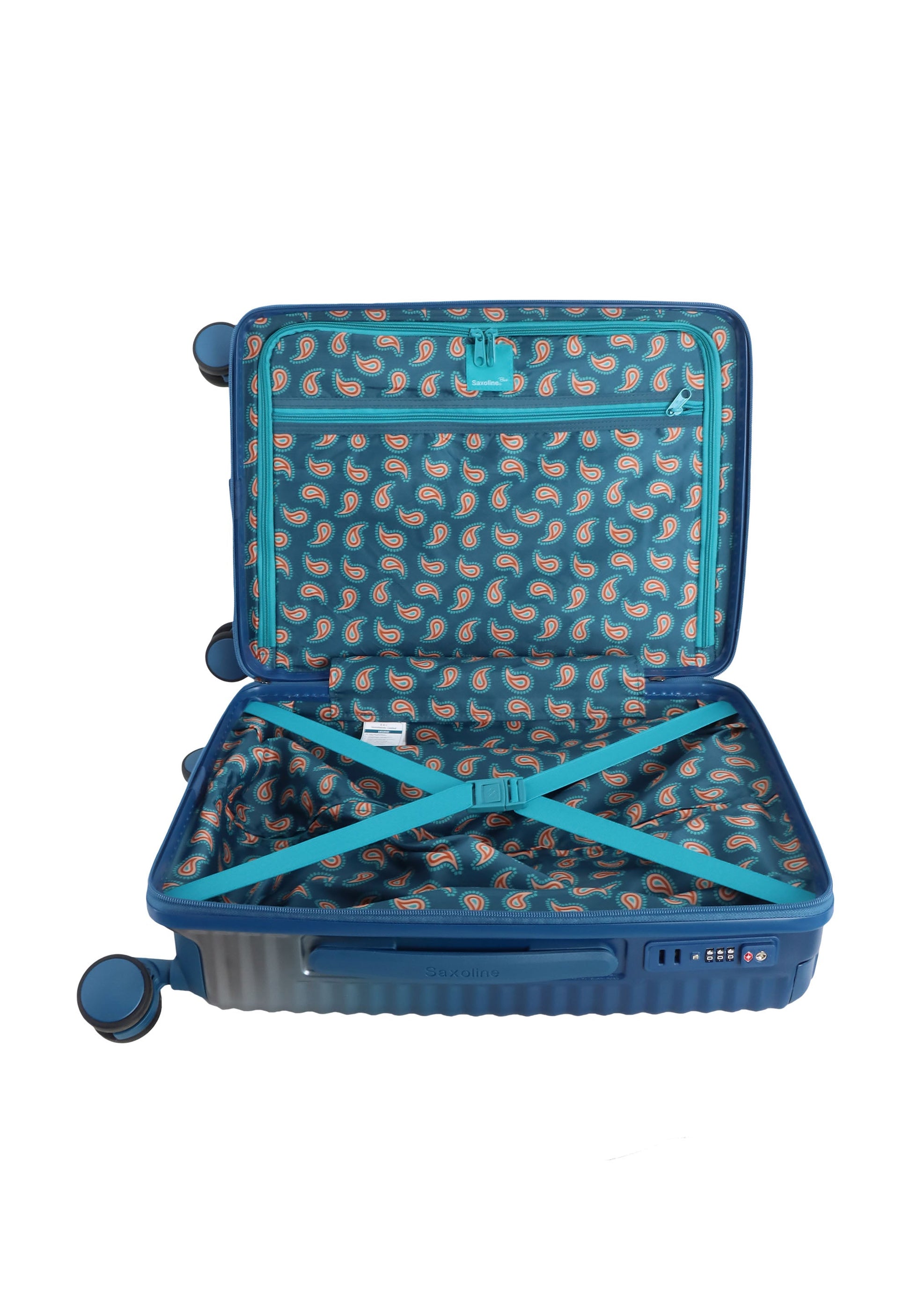 Saxoline Blue Elite Hartschalenkoffer / Trolley / Reisekoffer (Medium) Schwarz