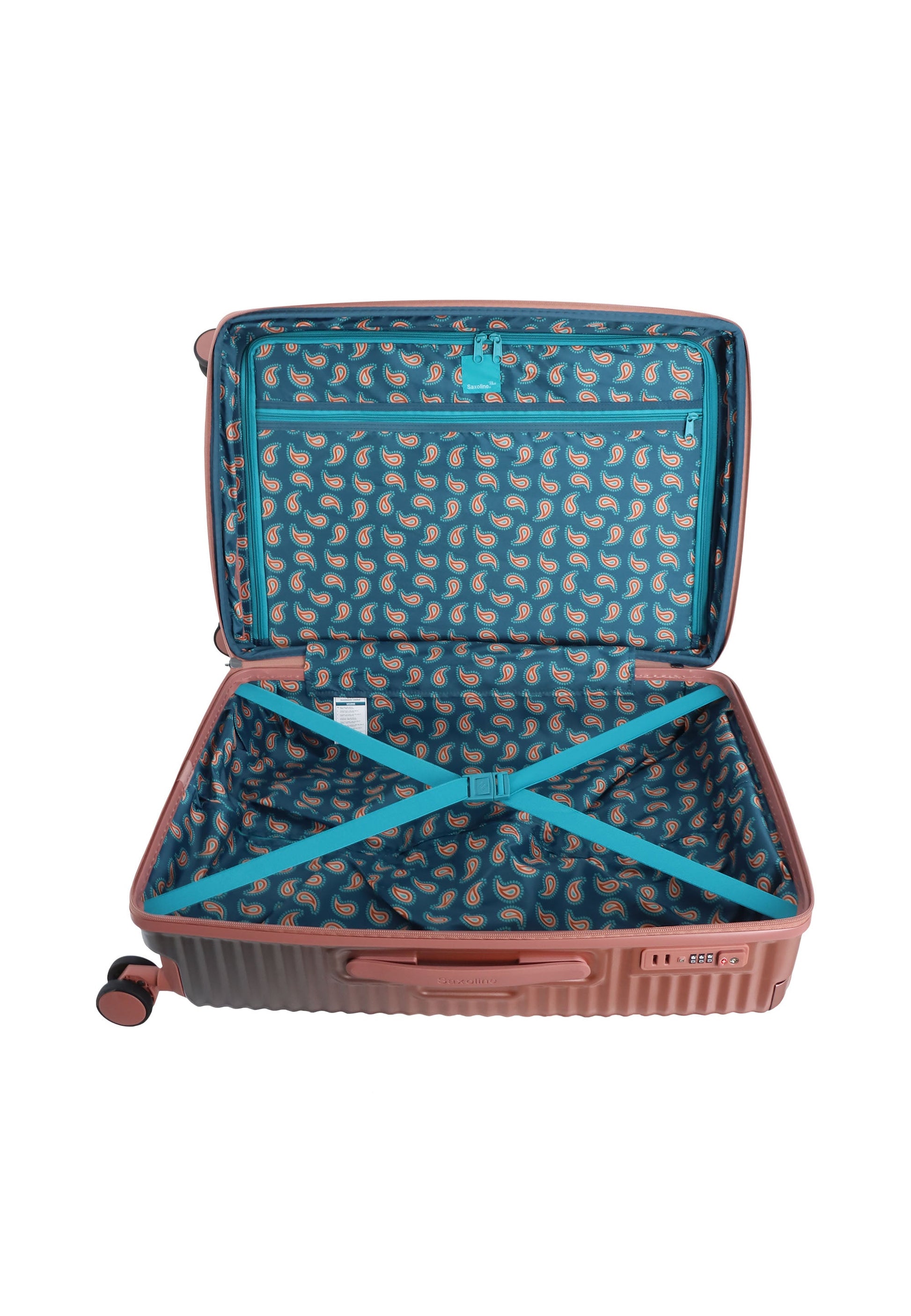 Saxoline Blue Elite Hartschalenkoffer / Trolley / Reisekoffer (Medium) Rosa