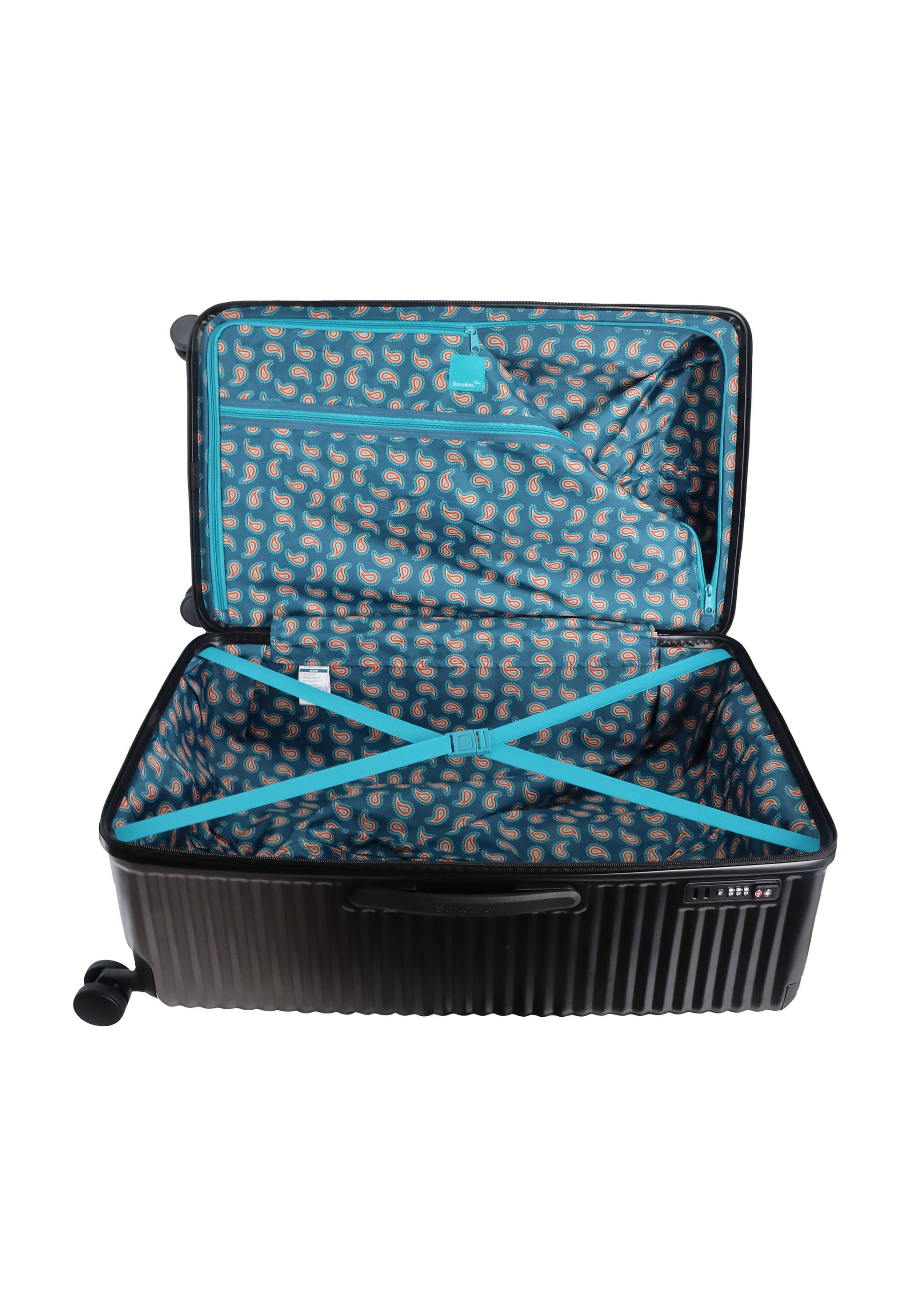 Saxoline Blue Elite Trunk Hartschalenkoffer / Trolley / Reisekoffer (Large)  Schwarz