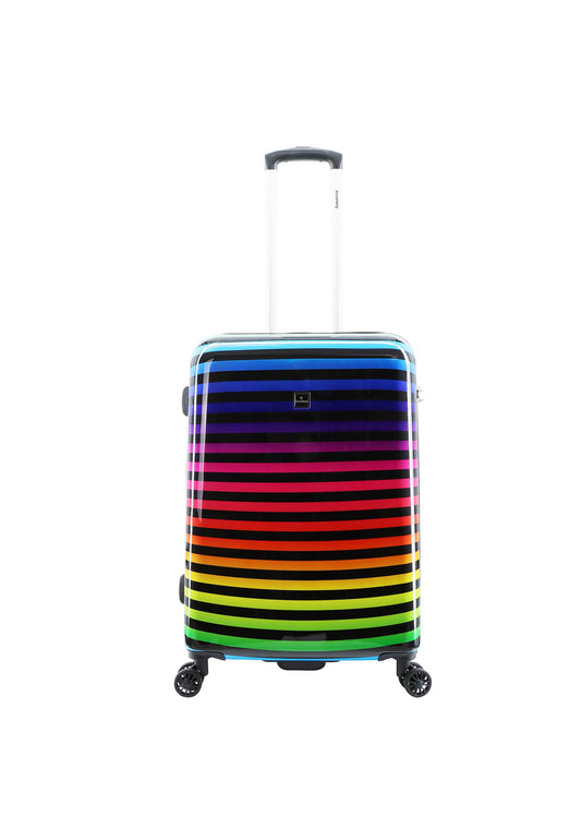 Saxoline Color Strip Hartschalenkoffer / Trolley / Reisekoffer (Medium)