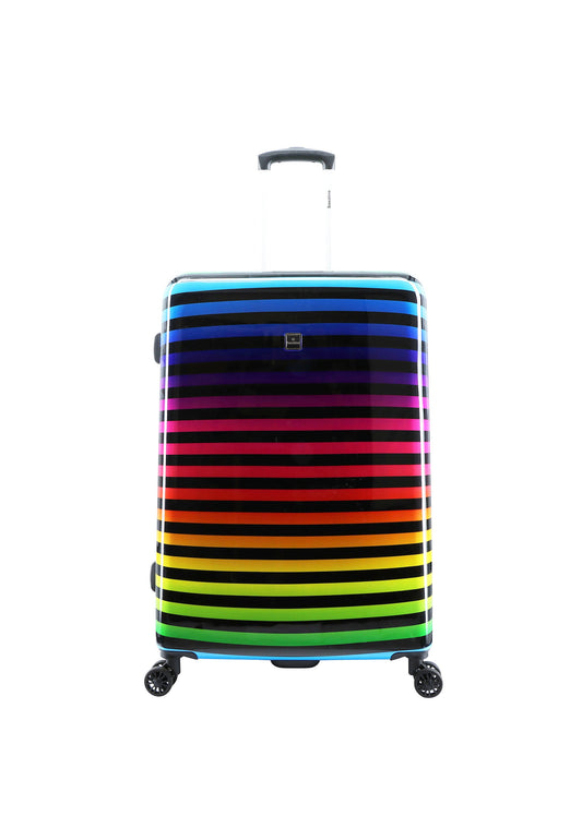 Saxoline Color Strip Hartschalenkoffer / Trolley / Reisekoffer (Large)