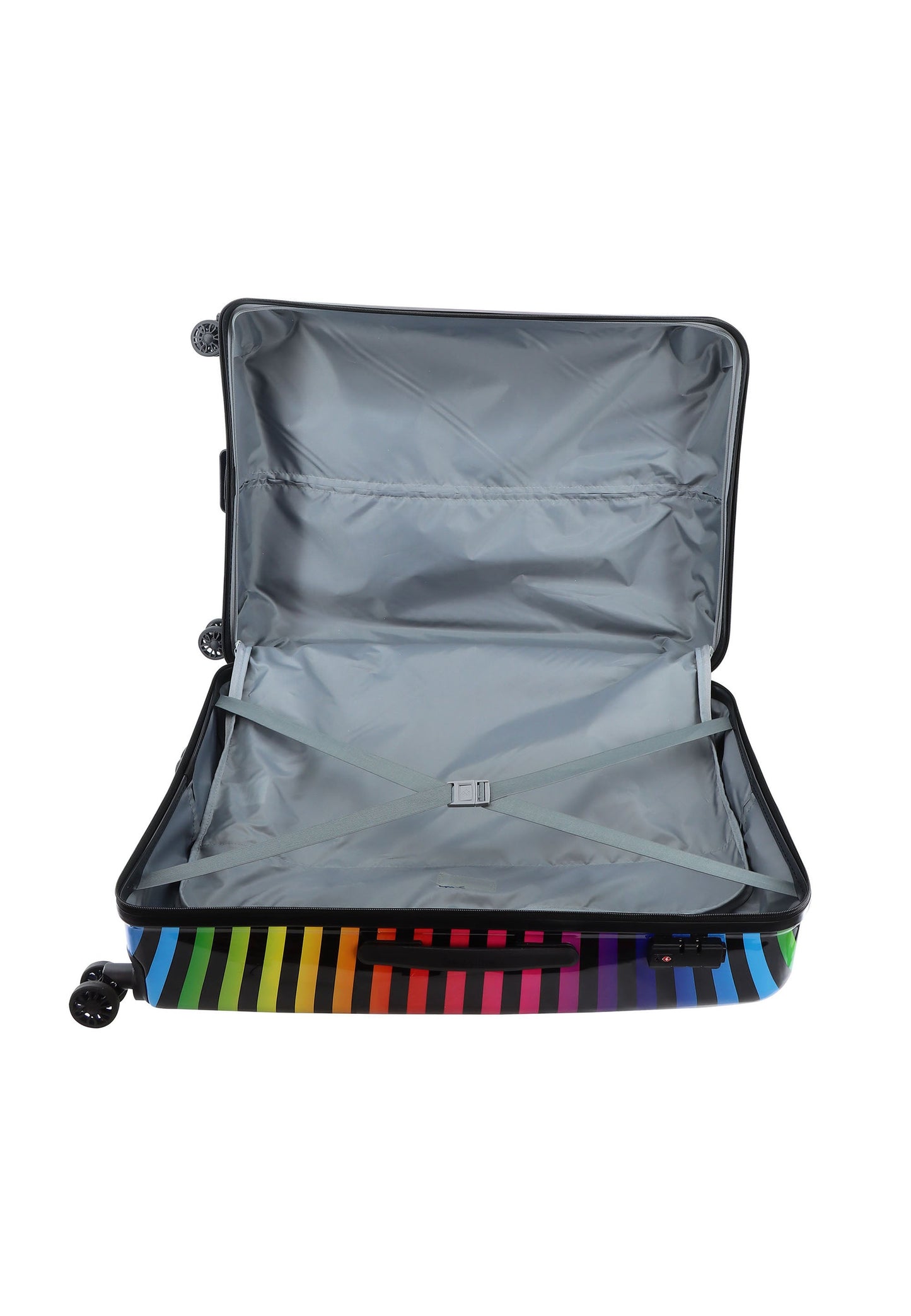 Saxoline Color Strip Hartschalenkoffer / Trolley / Reisekoffer (Large)