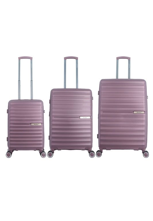 Saxoline Blue Resort Hartschalen-Kofferset / Trolley-Set / Reisekofferset - (S/M/L) Lila
