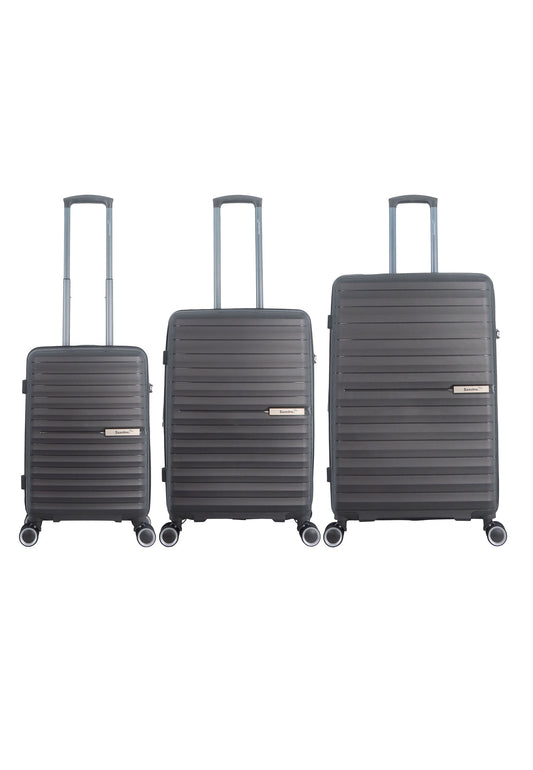 Saxoline Blue Resort Hartschalen-Kofferset / Trolley-Set / Reisekofferset - (S/M/L) Anthrazit