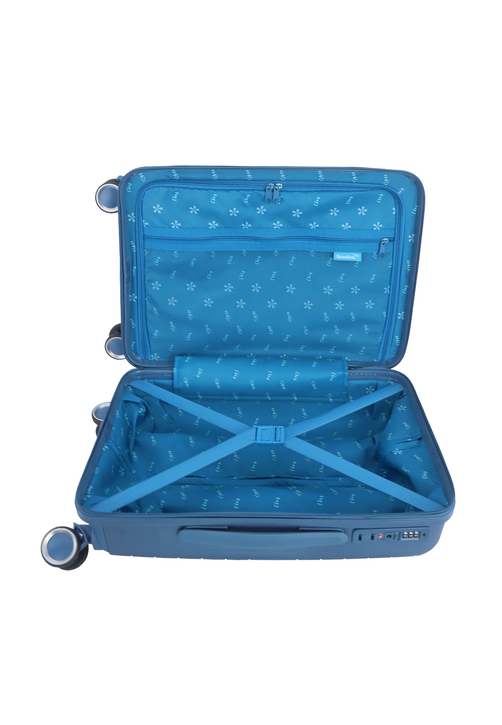 Saxoline Blue Resort Handgepäck Hartschalenkoffer / Trolley / Reisekoffer (Small) Blau
