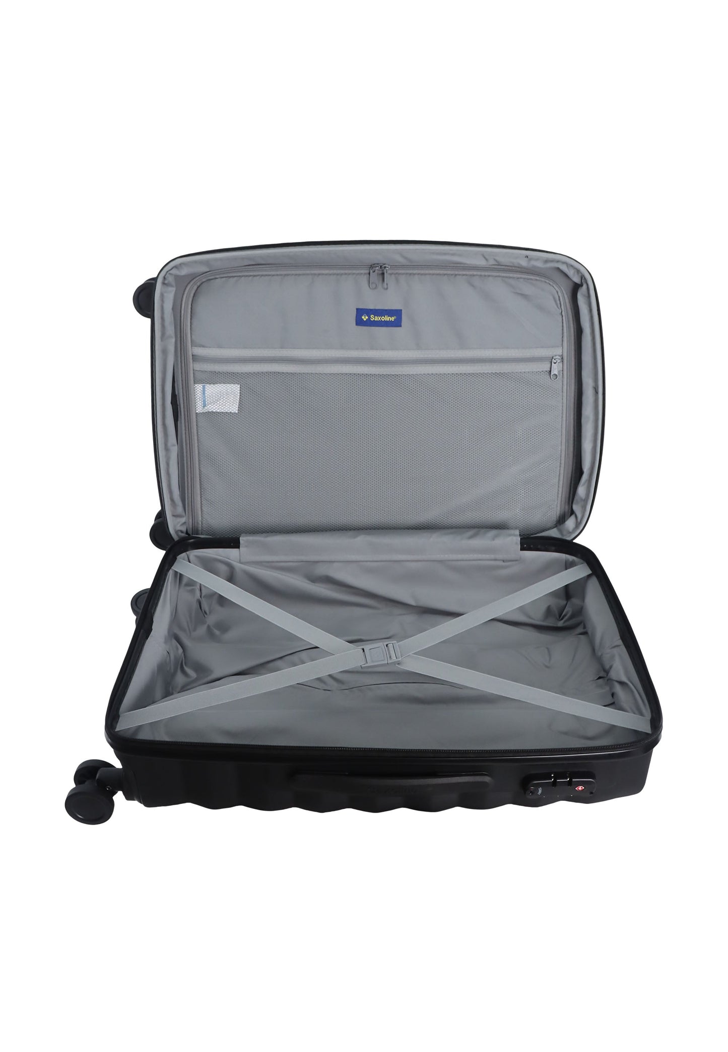 Saxoline Flow Hartschalenkoffer / Trolley / Reisekoffer (Large) Schwarz