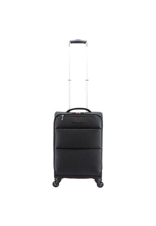 Saxoline Relax Red zipper Handgepäck Weichschalenkoffer / Trolley / Reisekoffer (Small) Anthrazit