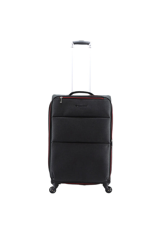 Saxoline Relax Red zipper Weichschalenkoffer / Trolley / Reisekoffer (Medium) Anthrazit