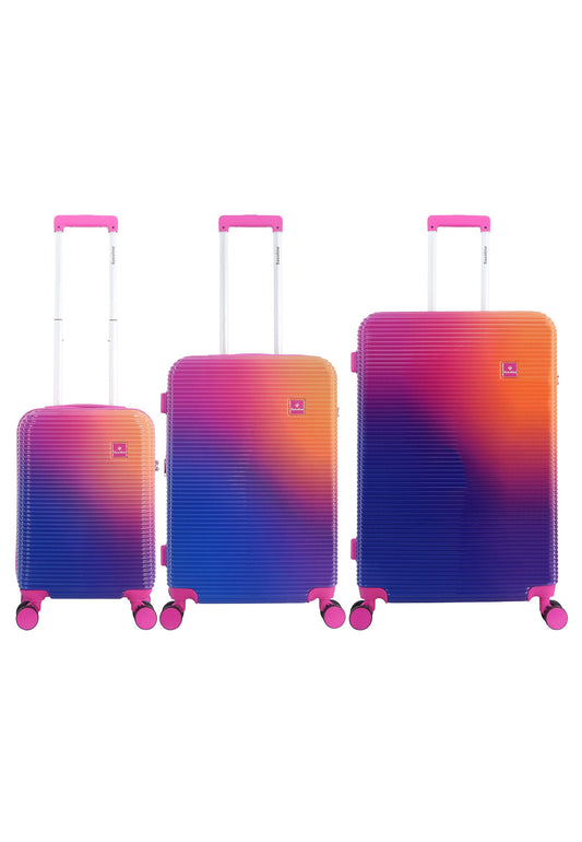 Saxoline - Twist Hartschalen-Kofferset / Trolley-Set / Reisekofferset - (S/M/L) Fuchsia