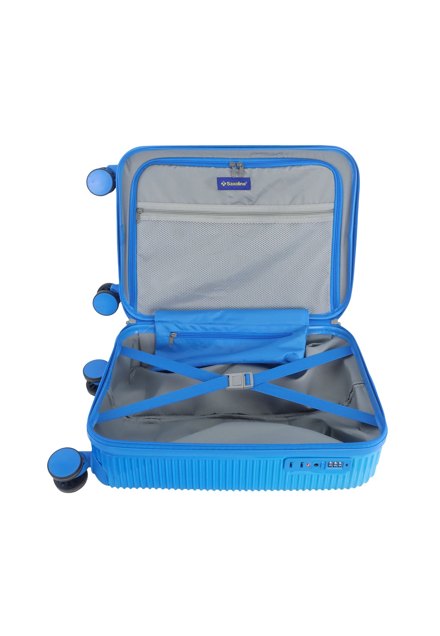 Saxoline - Twist Handgepäck Hartschalenkoffer / Trolley / Reisekoffer (Small) Blau