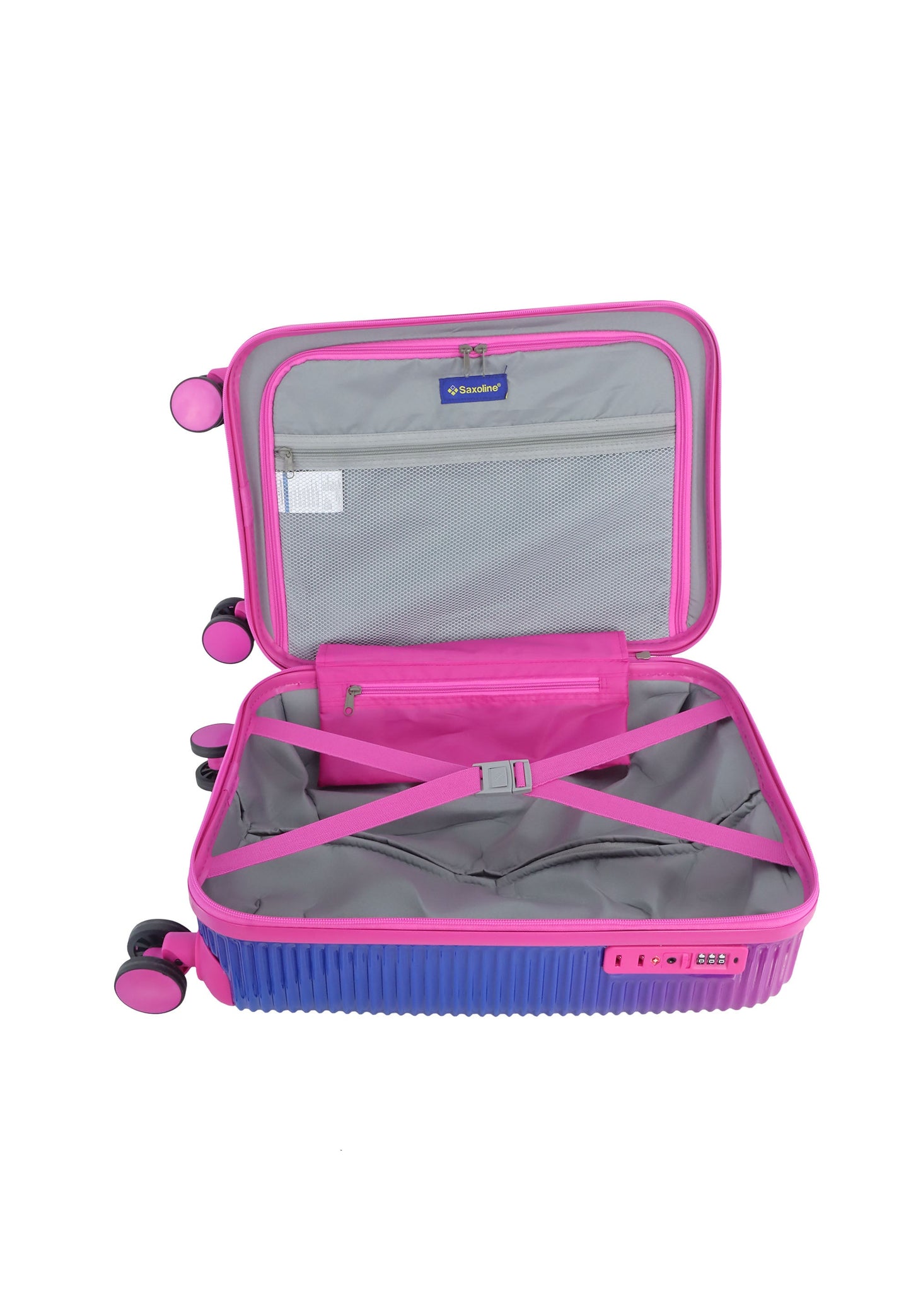 Saxoline - Twist Handgepäck Hartschalenkoffer / Trolley / Reisekoffer (Small) Fuchsia