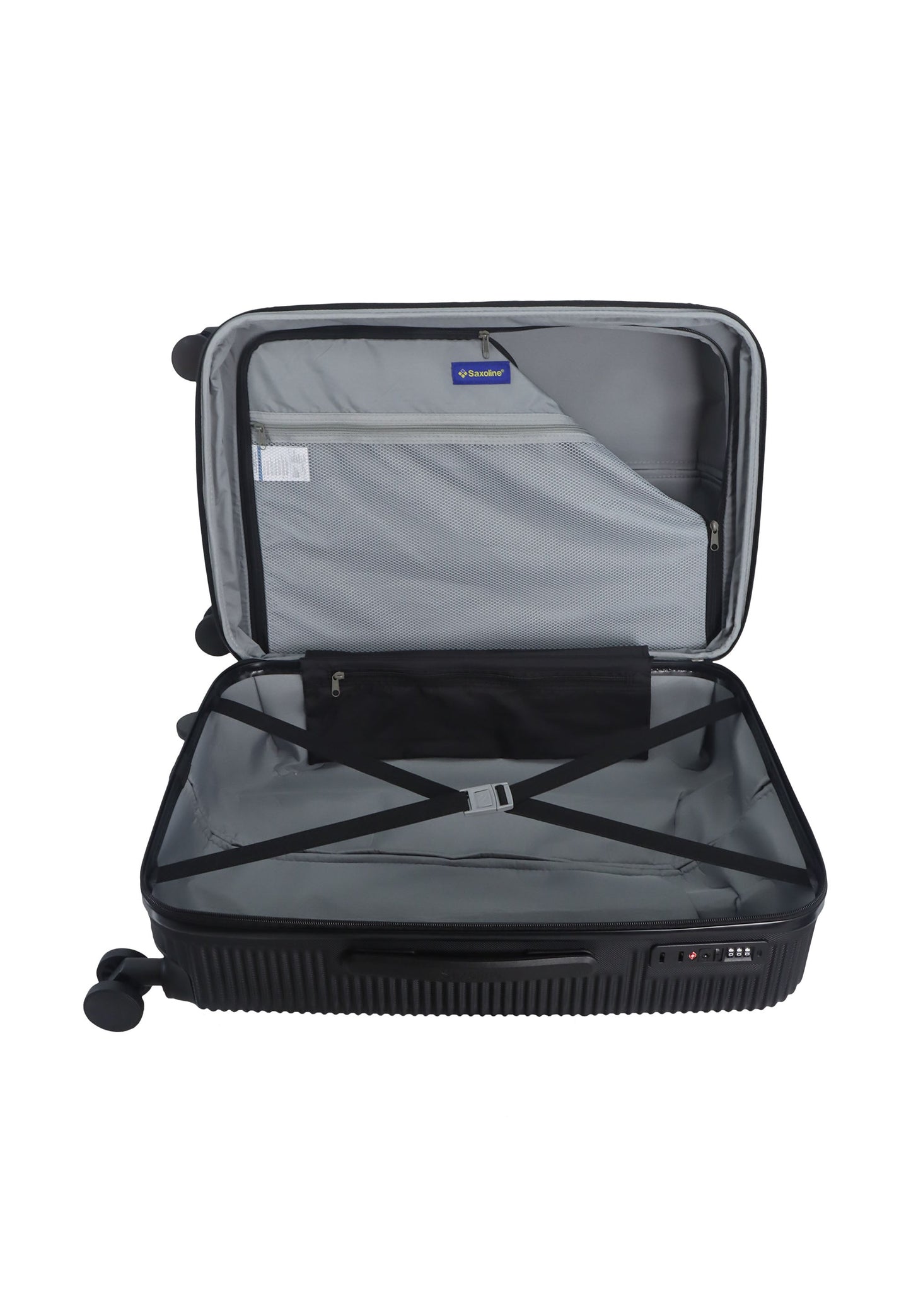 Saxoline - Twist Hartschalenkoffer / Trolley / Reisekoffer (Medium) Schwarz