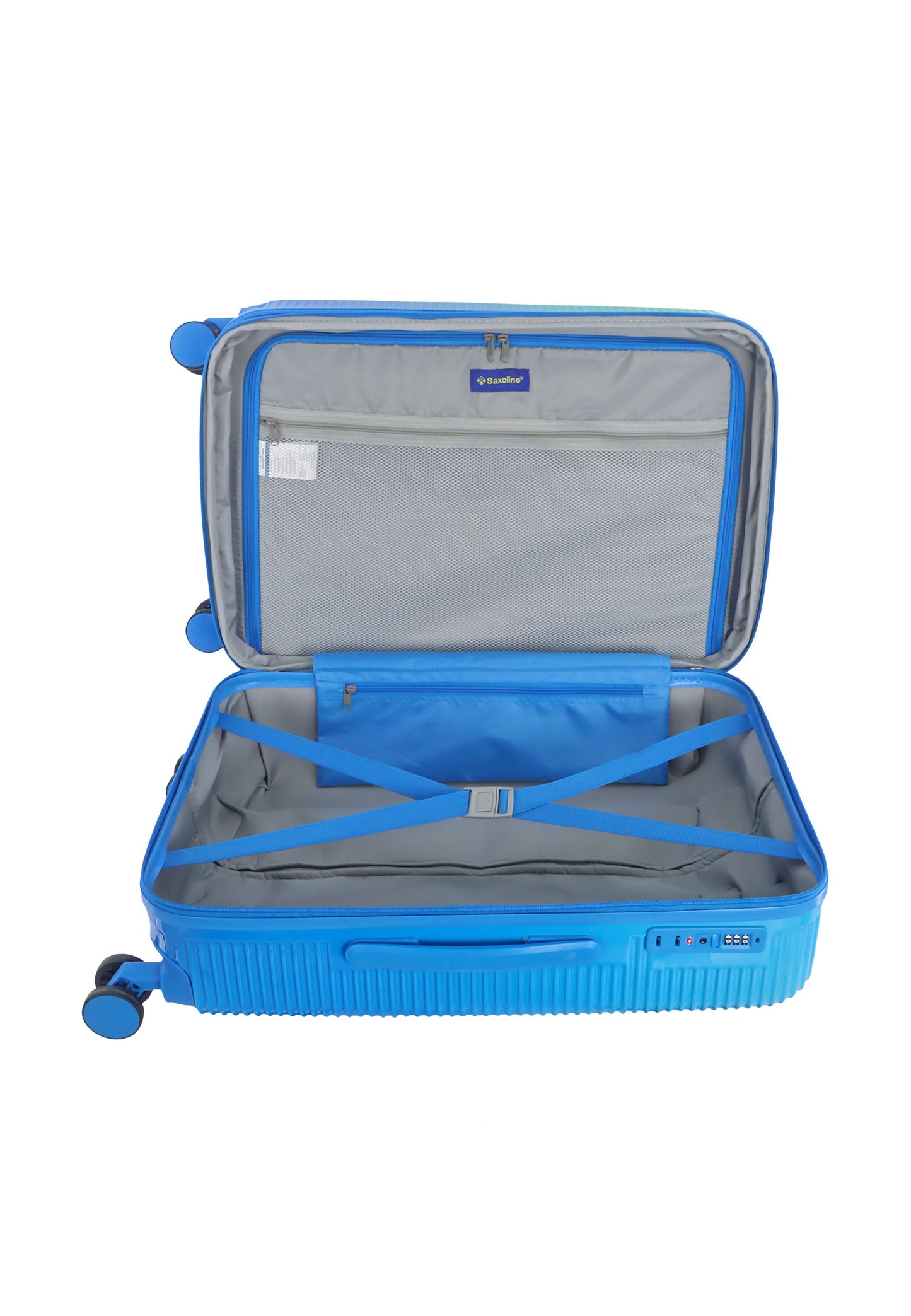 Saxoline - Twist Hartschalenkoffer / Trolley / Reisekoffer (Medium) Blau