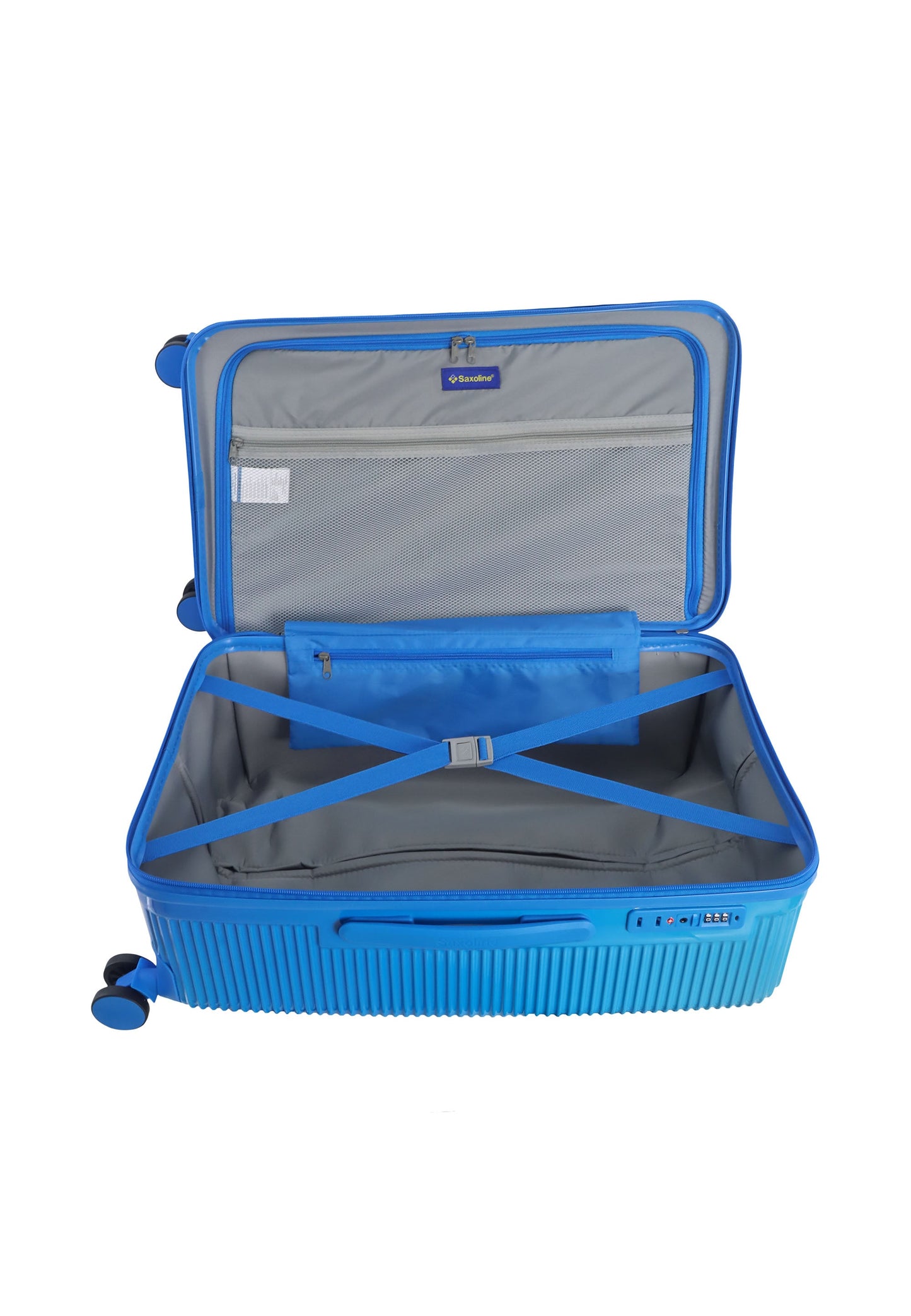 Saxoline - Twist Trunk Hartschalenkoffer / Trolley / Reisekoffer (Medium) Blau