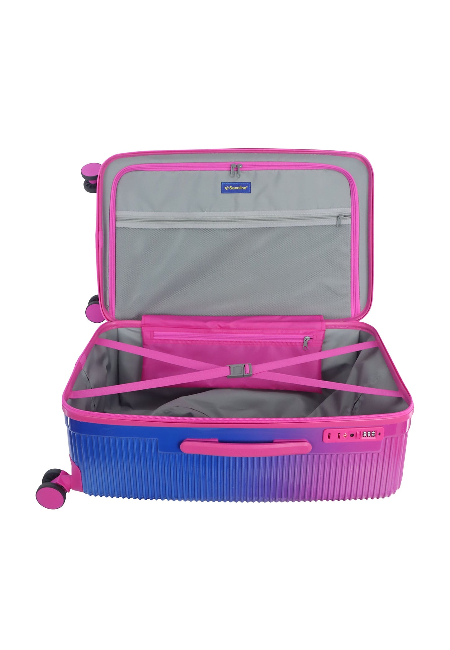 Saxoline - Twist Trunk Hartschalenkoffer / Trolley / Reisekoffer (Medium) Fuchsia