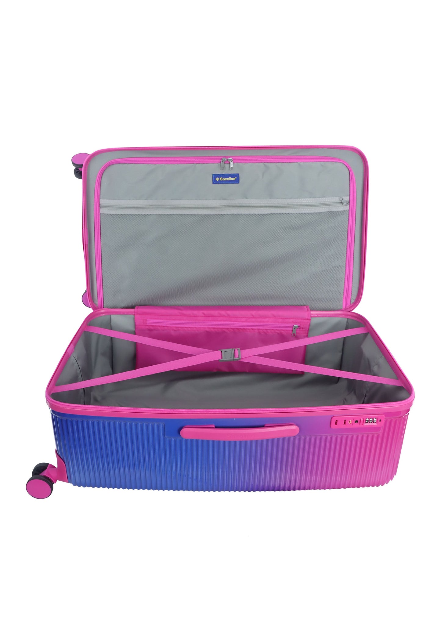 Saxoline - Twist Trunk Hartschalenkoffer / Trolley / Reisekoffer (Large) Fuchsia