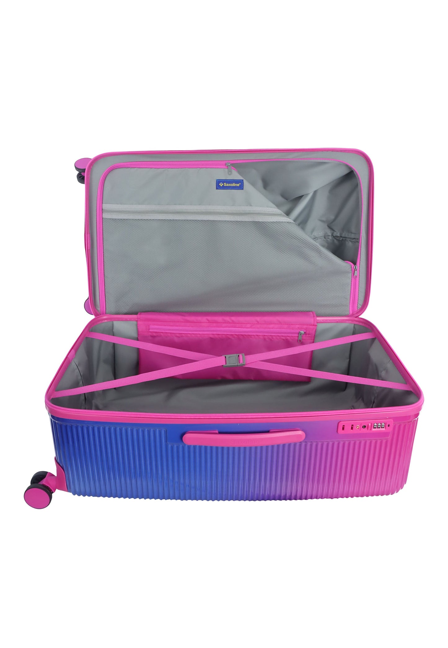 Saxoline - Twist Trunk Hartschalenkoffer / Trolley / Reisekoffer (Large) Fuchsia