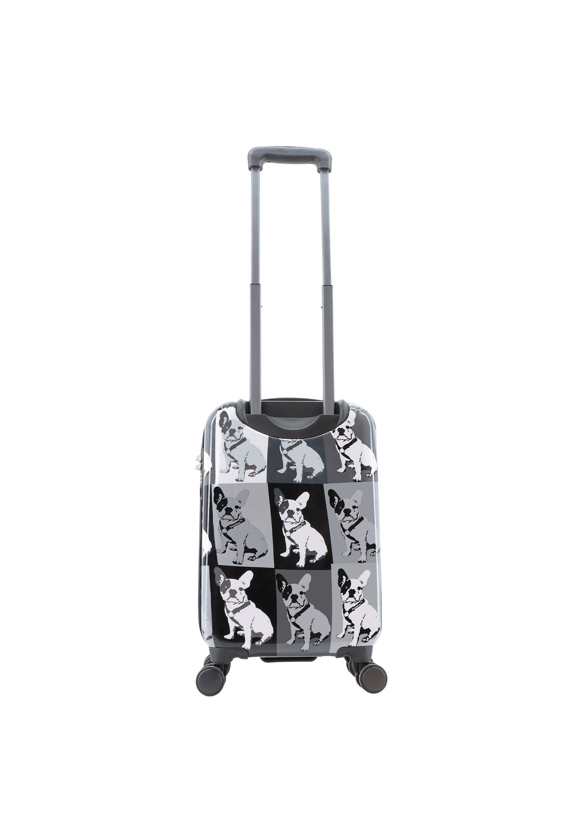 Saxoline Blue Bulldog Monochrome Handgepäck Hartschalenkoffer / Trolley / Reisekoffer (Small)