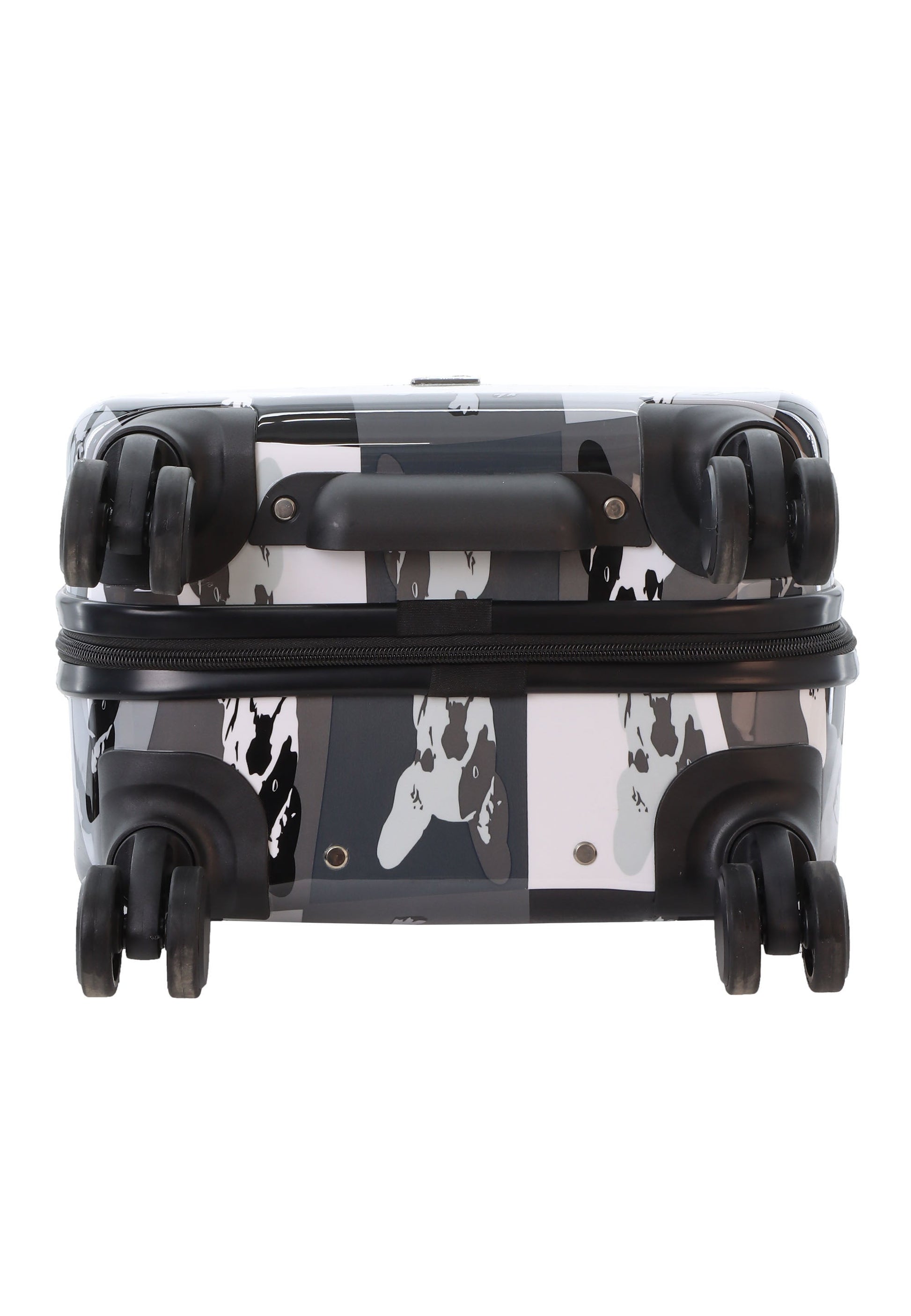 Saxoline Blue Bulldog Monochrome Handgepäck Hartschalenkoffer / Trolley / Reisekoffer (Small)