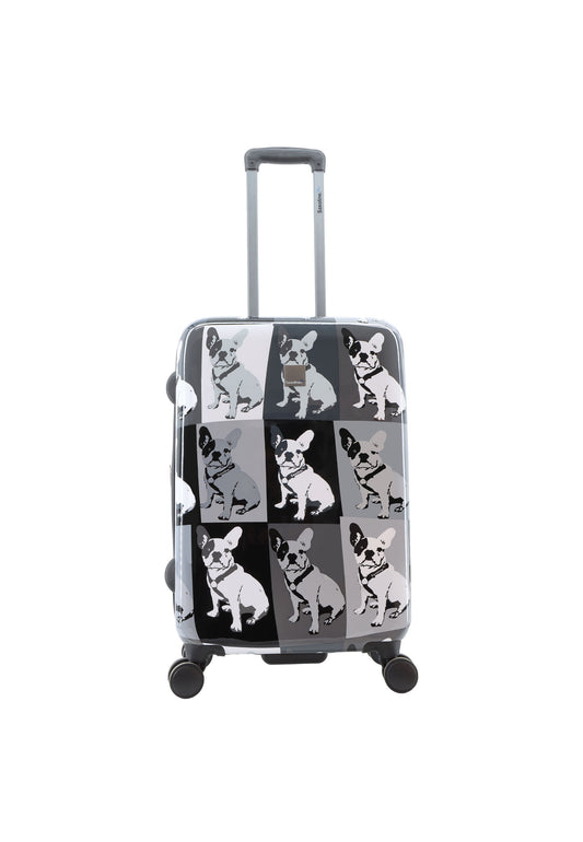 Saxoline Blue Bulldog Monochrome Hartschalenkoffer / Trolley / Reisekoffer (Medium)