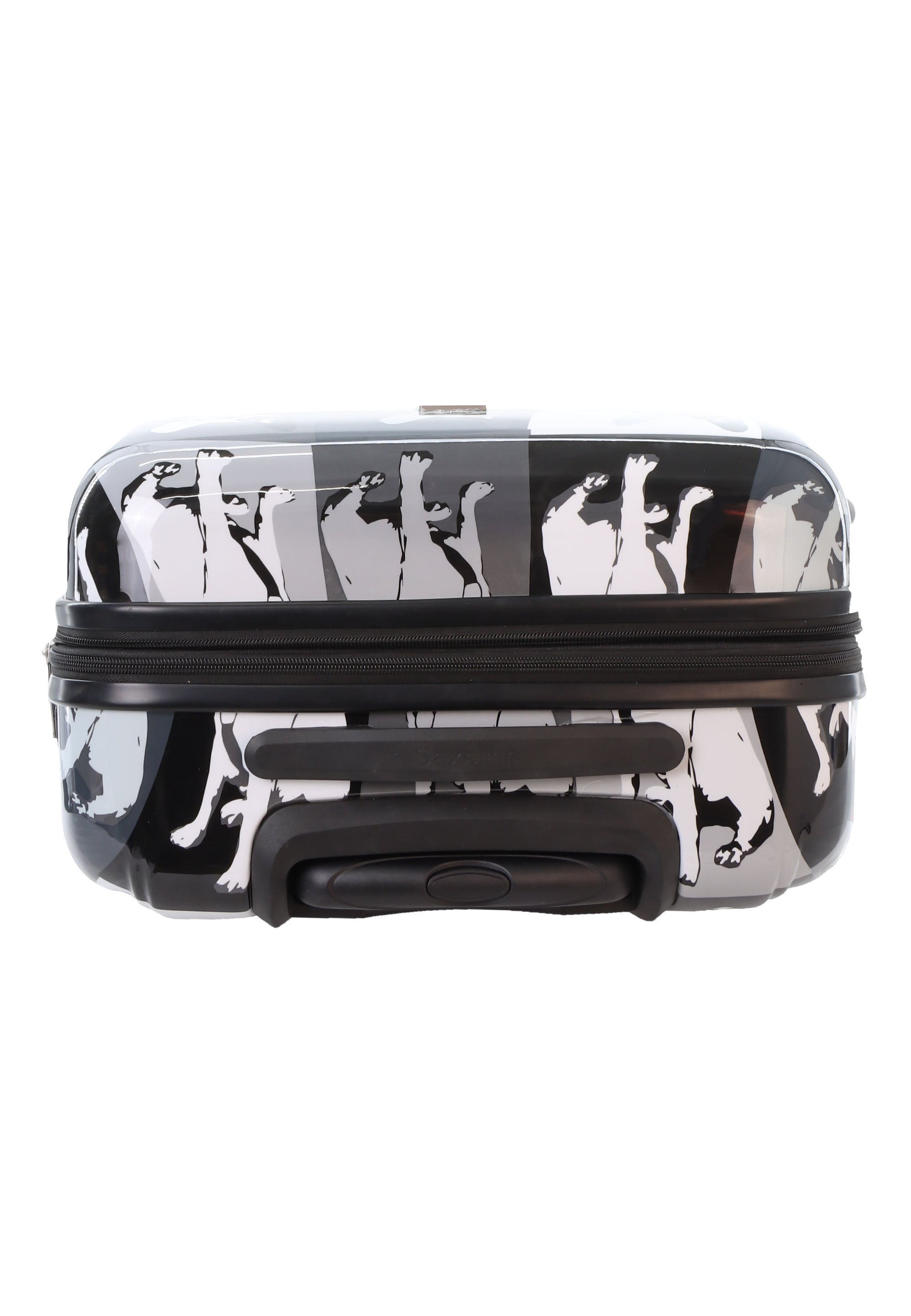 Saxoline Blue Bulldog Monochrome Hartschalenkoffer / Trolley / Reisekoffer (Medium)