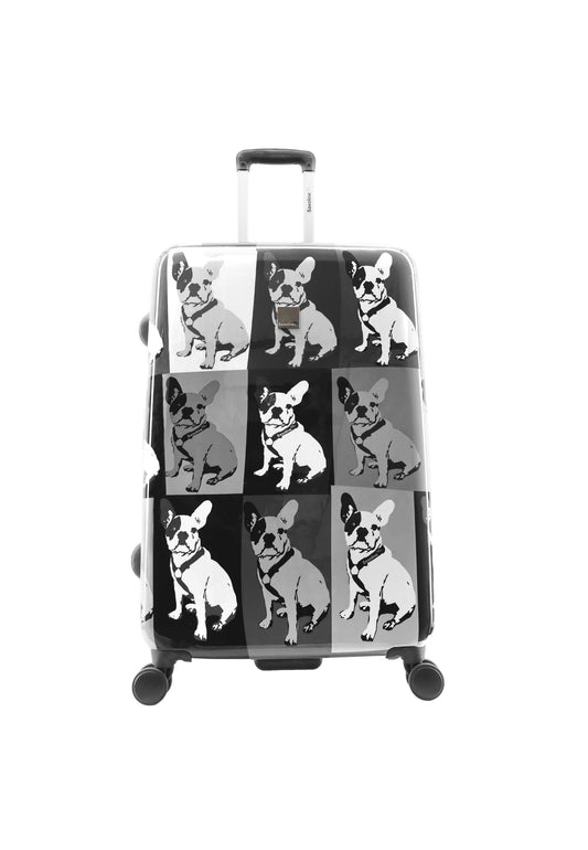 Saxoline Blue Bulldog Monochrome Hartschalenkoffer / Trolley / Reisekoffer (Large)