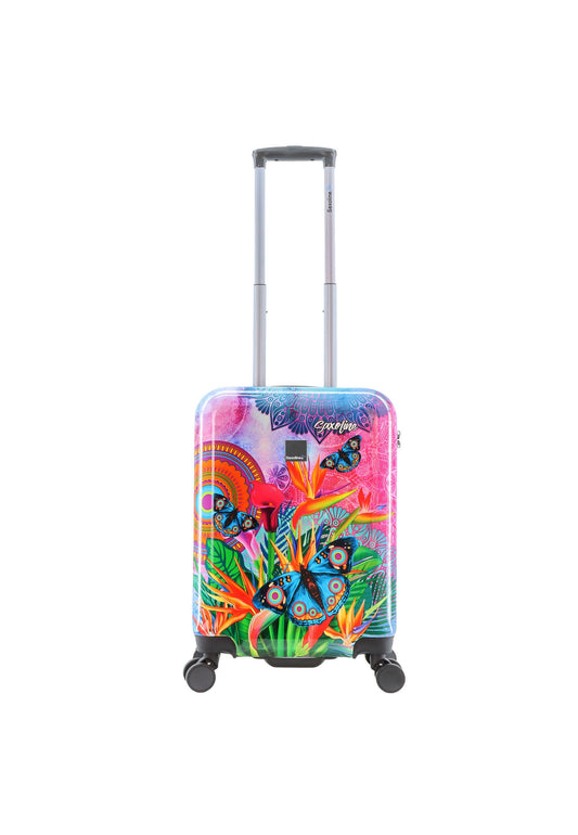 Saxoline Blue Butterfly Nature Handgepäck Hartschalenkoffer / Trolley / Reisekoffer (Small)