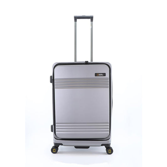 National Geographic - Lodge Hartschalenkoffer / Trolley / Reisekoffer - 67.8cm - (Medium) Silber