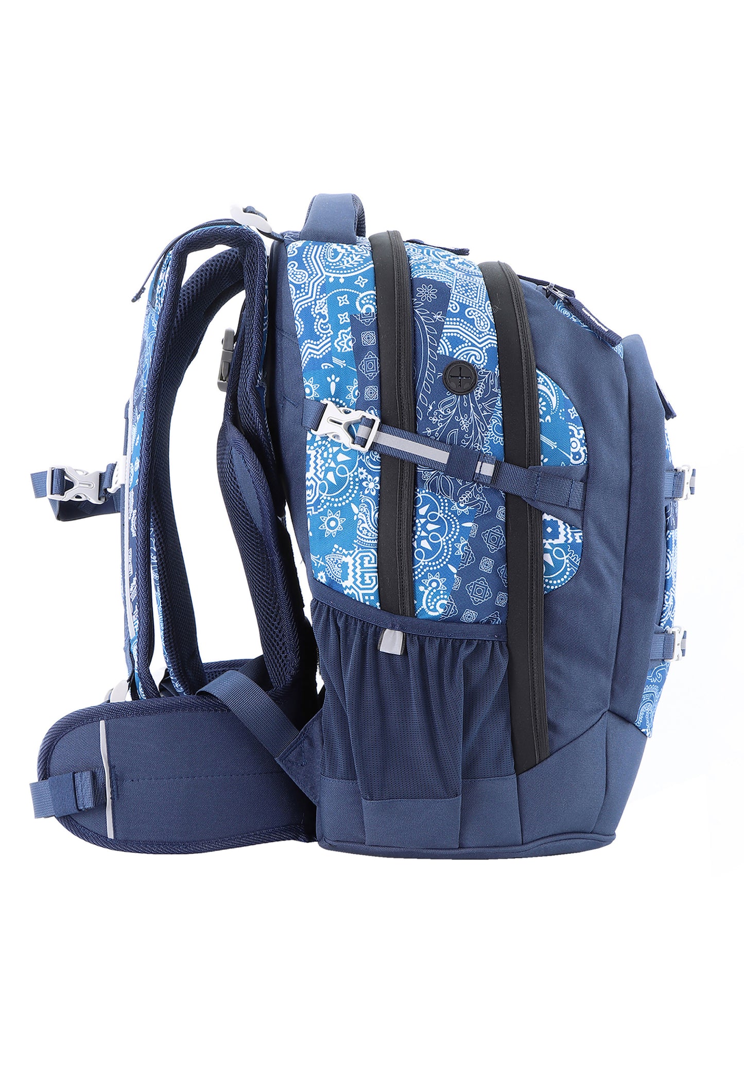 2be 15 Zoll Laptop-Rucksack/Schulrucksack mit String-Tasche und Federmäpchen Königsblau