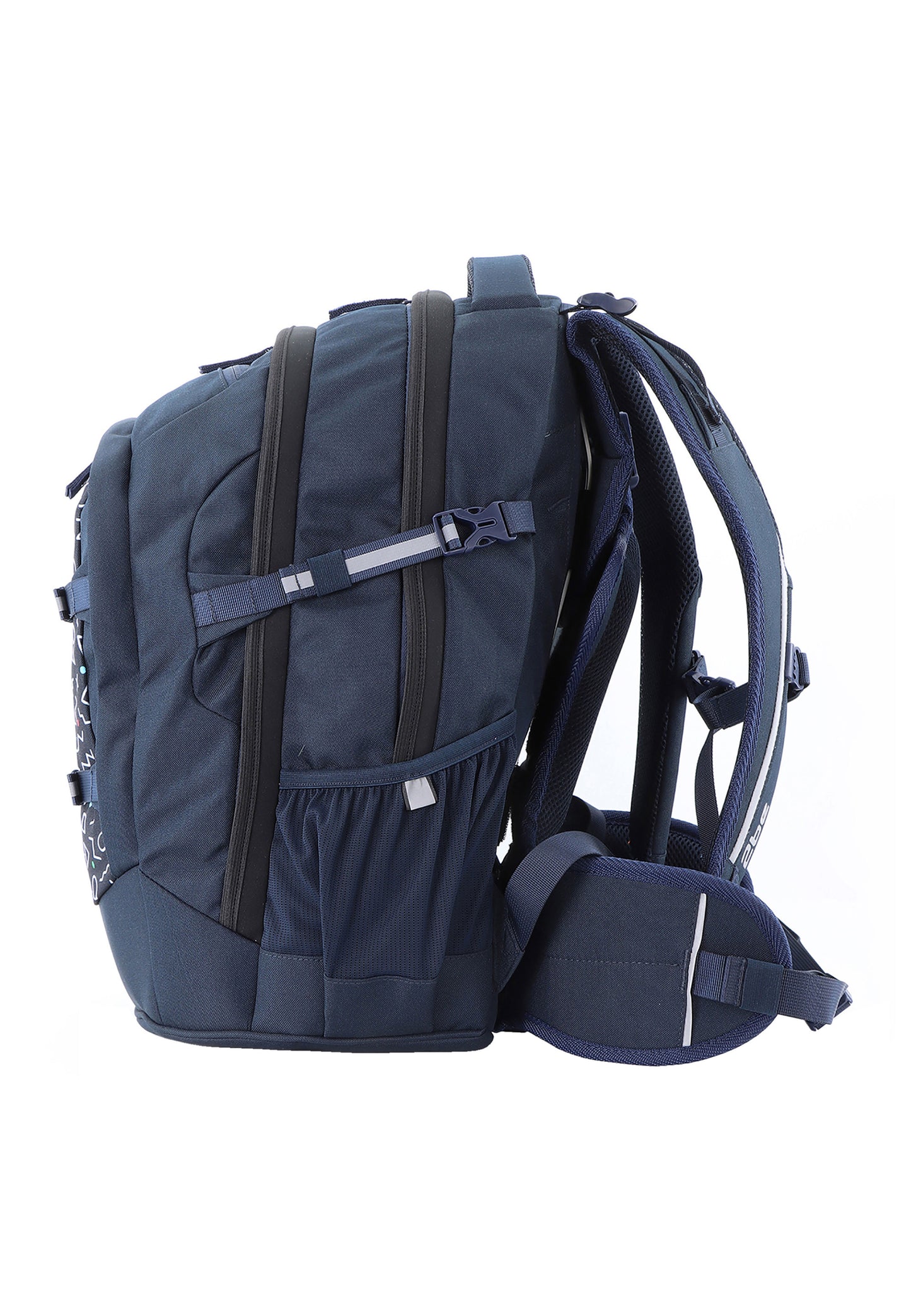 2be 15 Zoll Laptop-Rucksack/Schulrucksack mit String-Tasche und Federmäpchen Marineblau