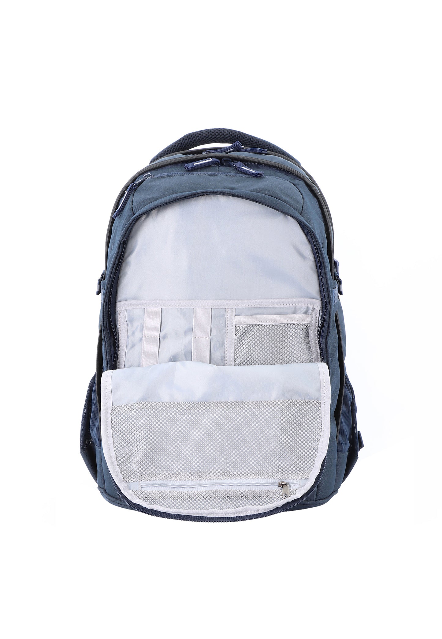 2be 15 Zoll Laptop-Rucksack/Schulrucksack mit String-Tasche und Federmäpchen Marineblau