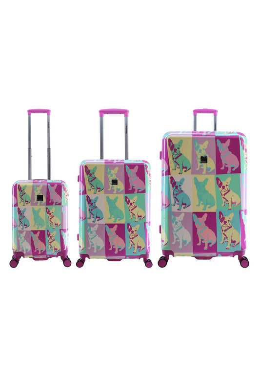 Saxoline Blue Bulldog Emotion Hartschalen-Kofferset / Trolley-Set / Reisekofferset - (S/M/L)