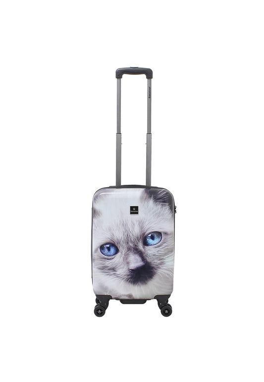 Saxoline White Cat Handgepäck Hartschalenkoffer / Trolley / Reisekoffer (Small)
