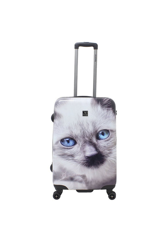 Saxoline White Cat Hartschalenkoffer / Trolley / Reisekoffer (Medium)