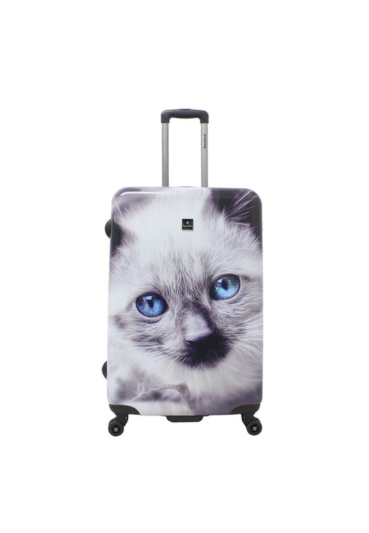Saxoline White Cat Hartschalenkoffer / Trolley / Reisekoffer (Large)
