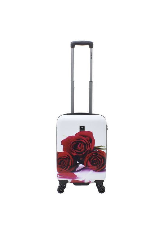 Saxoline Red Roses Handgepäck Hartschalenkoffer / Trolley / Reisekoffer (Small)