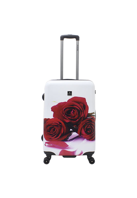 Saxoline Red Roses Hartschalenkoffer / Trolley / Reisekoffer (Medium)