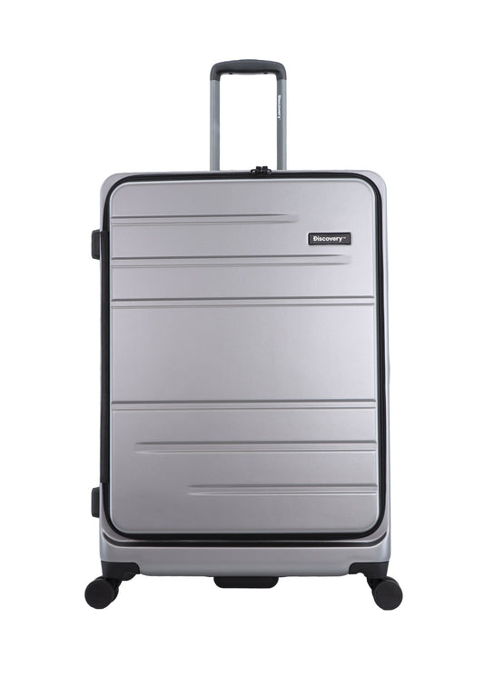 Discovery - Patrol | Hartschalenkoffer / Trolley / Reisekoffer - 78 cm L - Silber