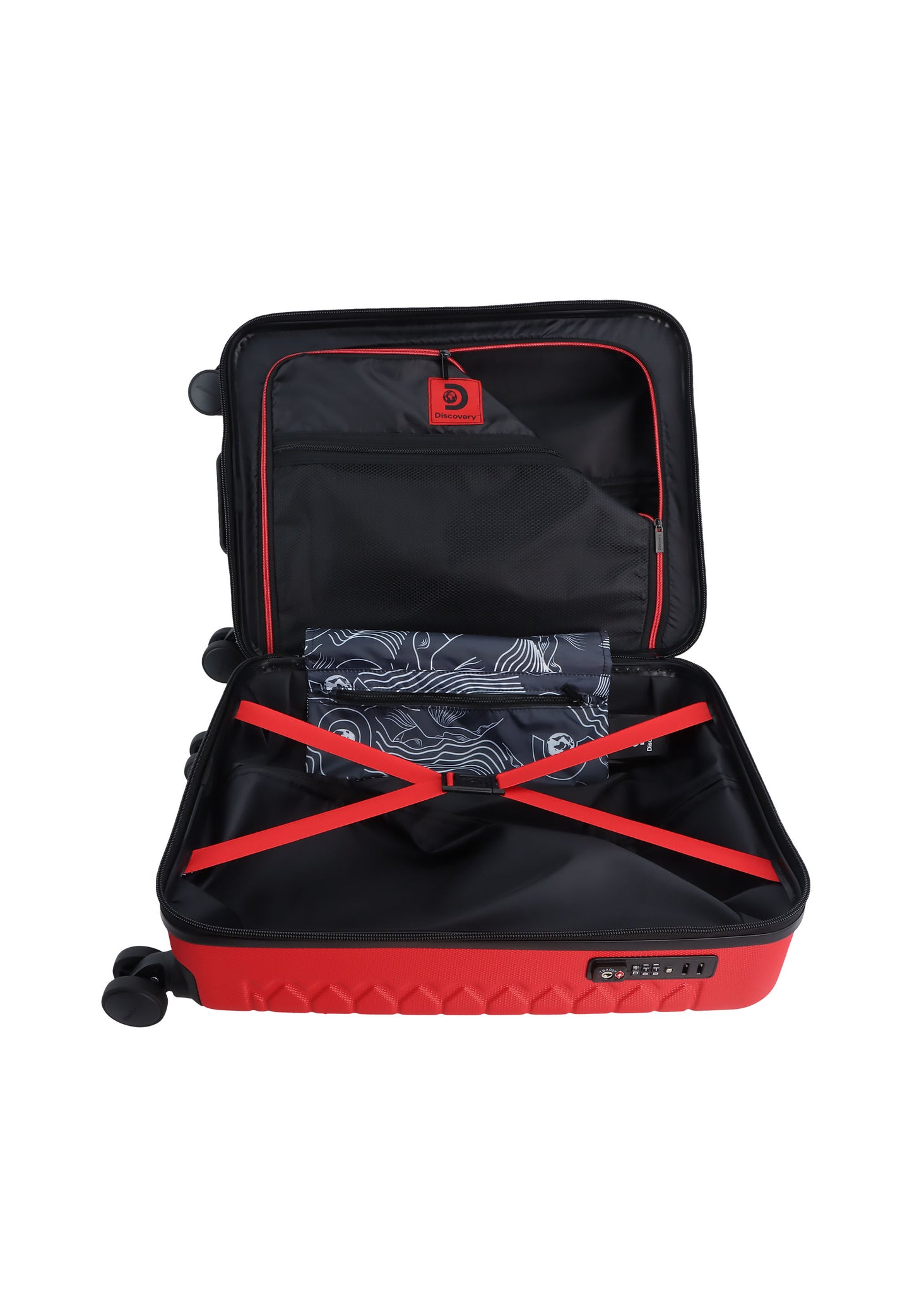 Discovery - Reptile | Handgepäck / Hartschalenkoffer / Trolley / Reisekoffer / Koffer - 54,5 cm S - Rot