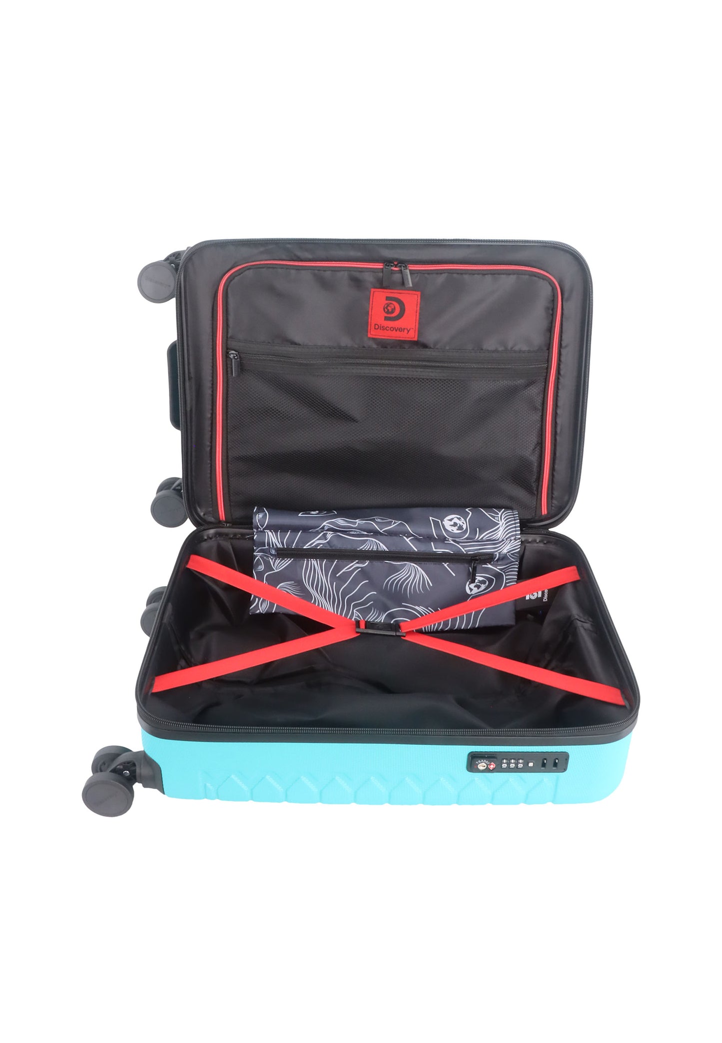 Discovery - Reptile | Handgepäck / Hartschalenkoffer / Trolley / Reisekoffer / Koffer - 54,5 cm S - Türkis