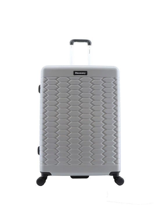 Discovery - Reptile | Hartschalenkoffer / Trolley / Reisekoffer / Koffer - 77 cm L - Silber