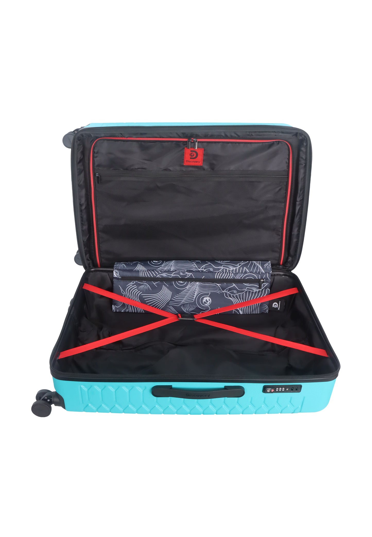 Discovery - Reptile | Hartschalenkoffer / Trolley / Reisekoffer / Koffer - 77 cm L - Türkis