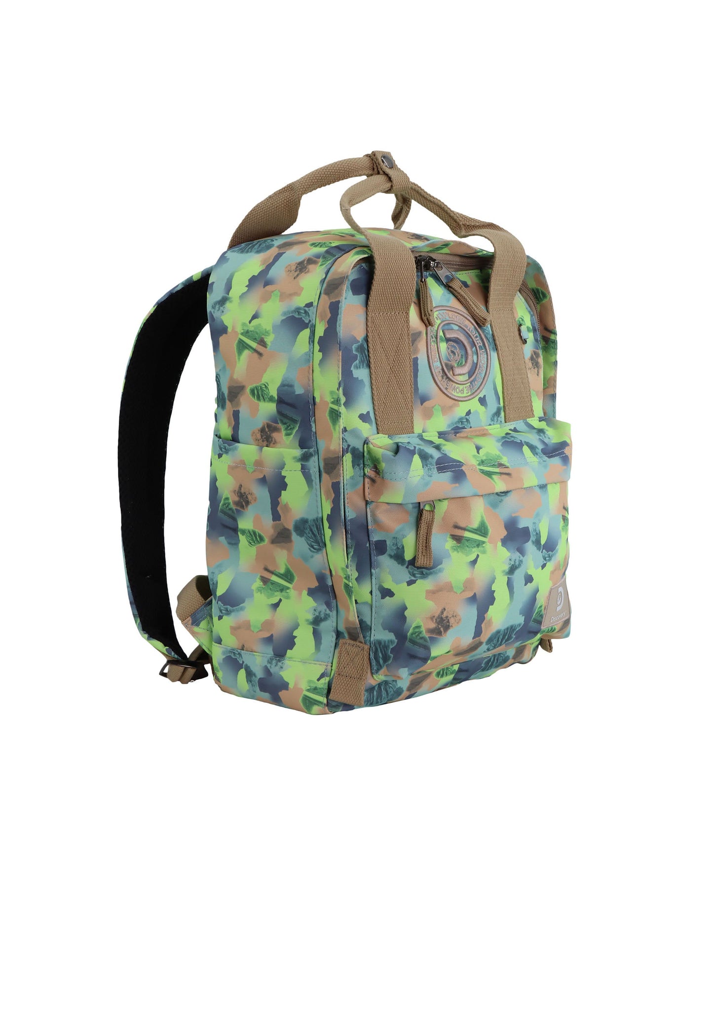 Discovery Cave Rucksack / Laptop-Rucksack / Schulrucksack (L) Grüne Tarnung