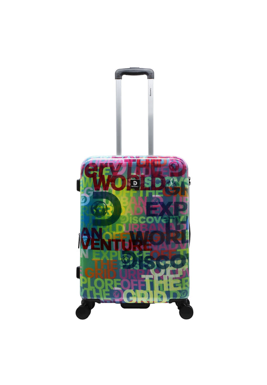 Discovery - Explore The World | Hartschalenkoffer / Trolley / Reisekoffer mit Druck - 67 cm - M