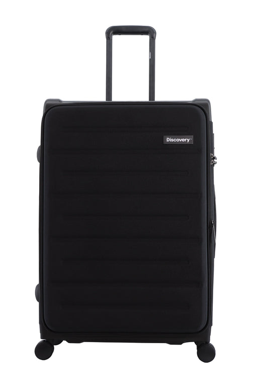 Discovery - Motion | Weichschalenkoffer / Trolley / Reisekoffer / Stoffkoffer - 75 cm - L - Schwarz