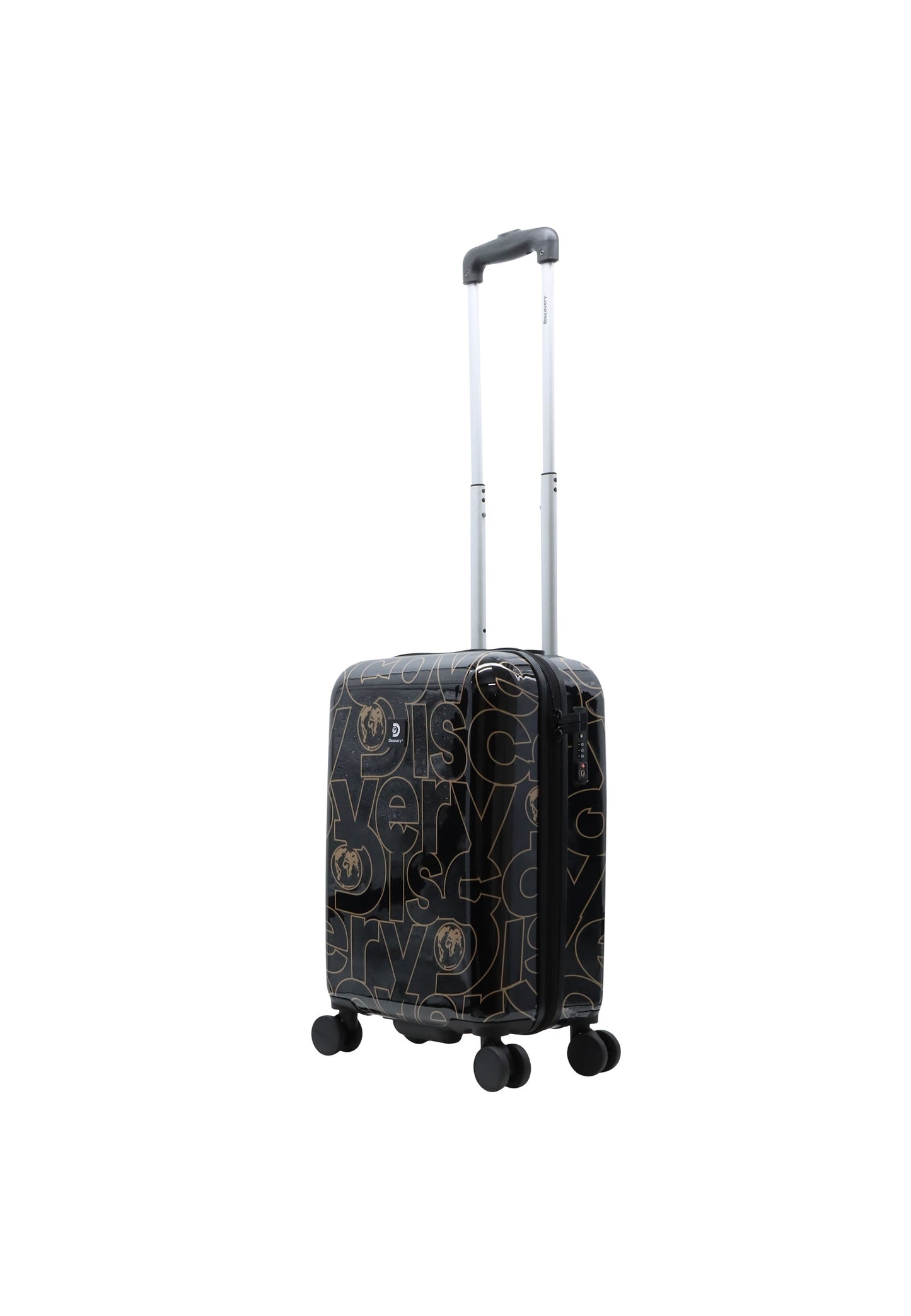 Discovery - Gold | Handgepäck / Hartschalenkoffer / Trolley / Reisekoffer mit Druck - 55 cm - S