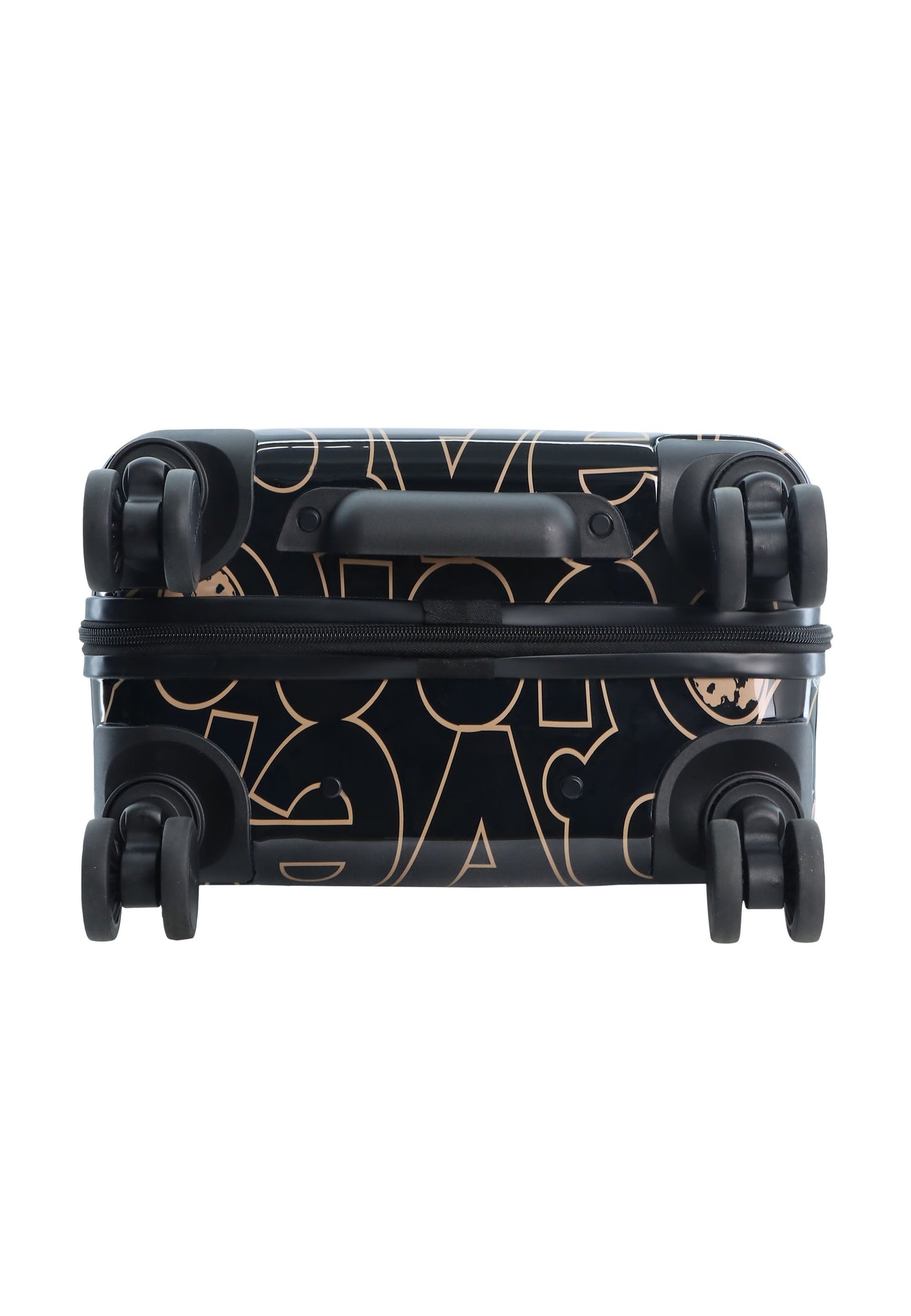 Discovery - Gold | Handgepäck / Hartschalenkoffer / Trolley / Reisekoffer mit Druck - 55 cm - S