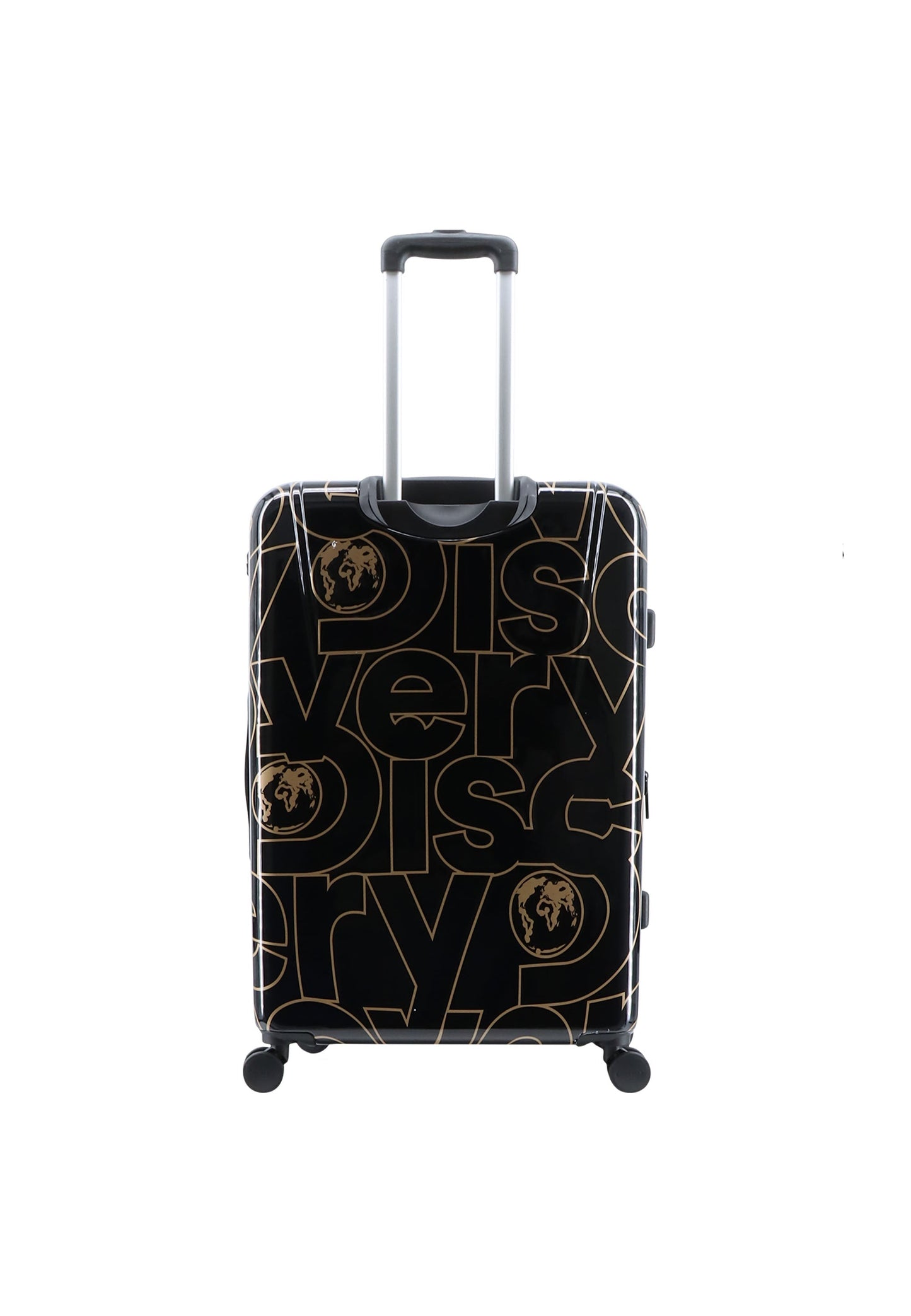Discovery - Gold | Hartschalenkoffer / Trolley / Reisekoffer mit Druck - 77 cm - 105 Liter - L