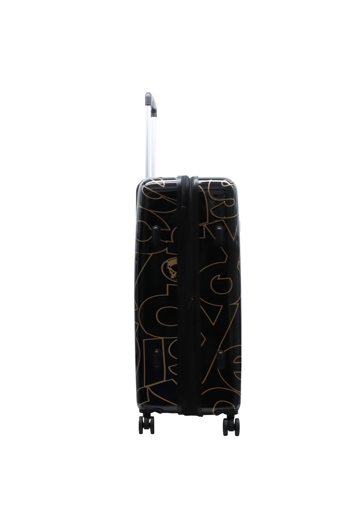 Discovery - Gold | Hartschalenkoffer / Trolley / Reisekoffer mit Druck - 77 cm - 105 Liter - L