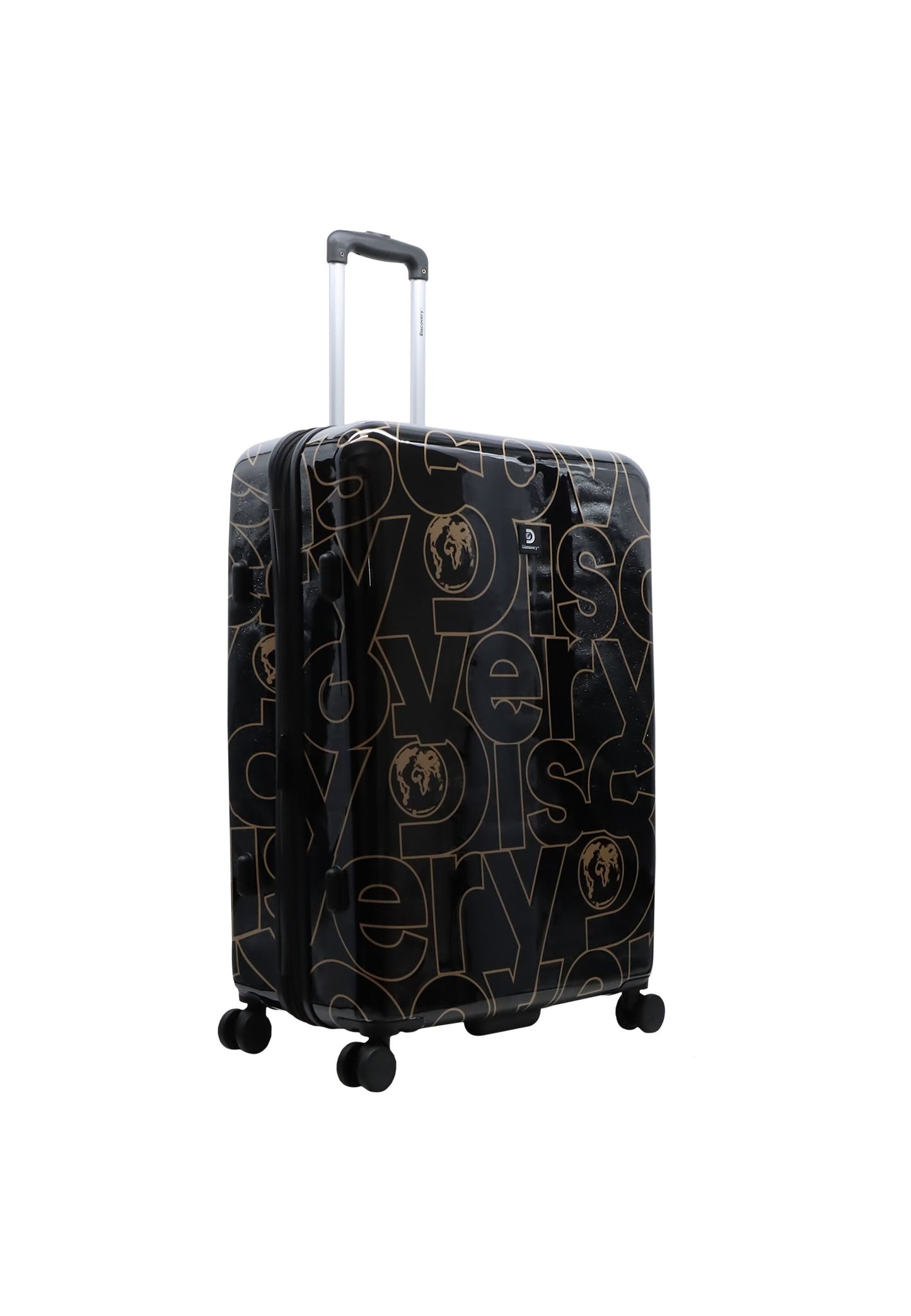 Discovery - Gold | Hartschalenkoffer / Trolley / Reisekoffer mit Druck - 77 cm - 105 Liter - L